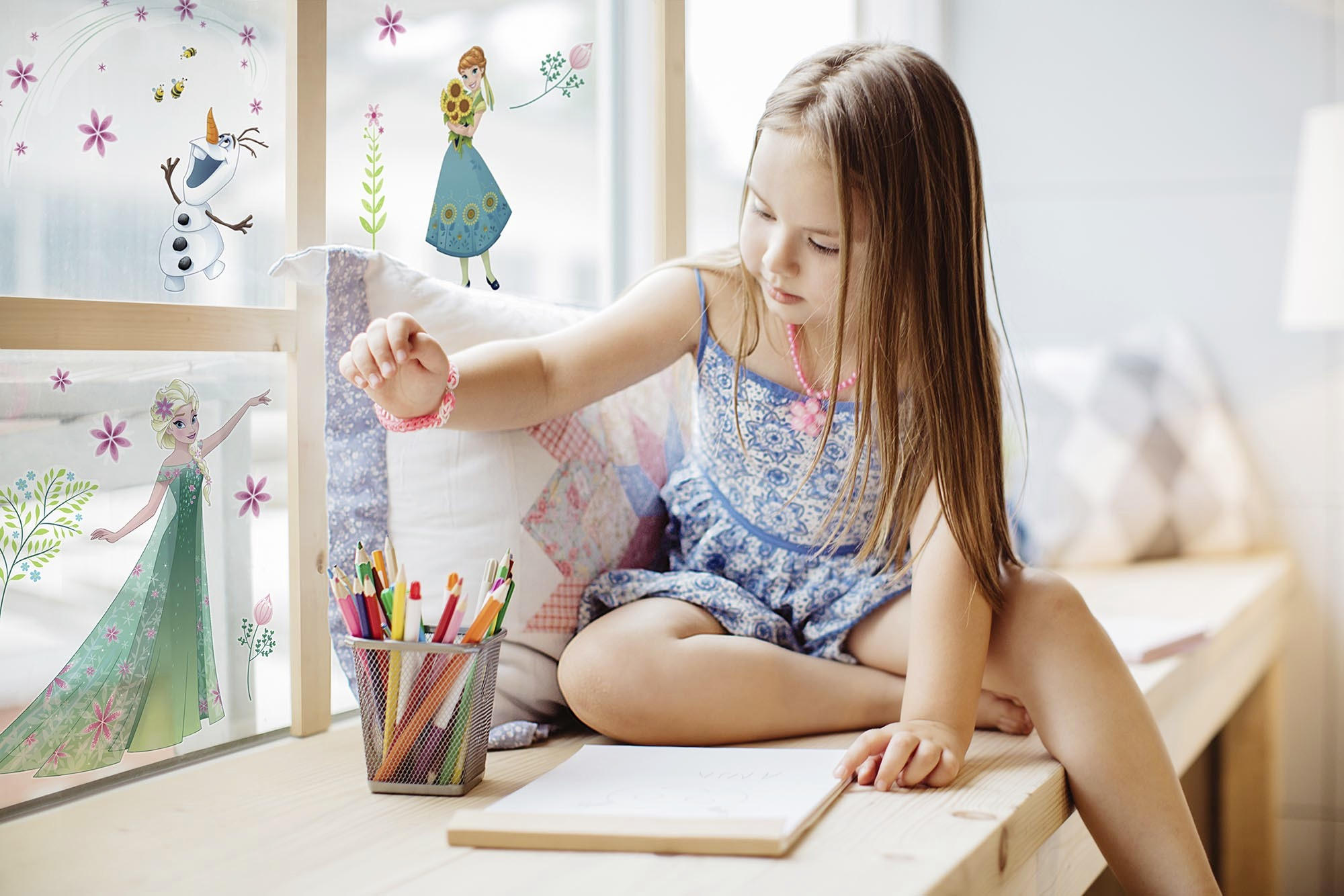 FENSTERBILD Frozen  - Multicolor, LIFESTYLE, Kunststoff (31/31cm) - Disney