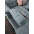 ECKSOFA  in Webstoff Hellblau  216/302 cm  - Schwarz/Hellblau, Design, Holz/Textil (216/302cm) - Xora