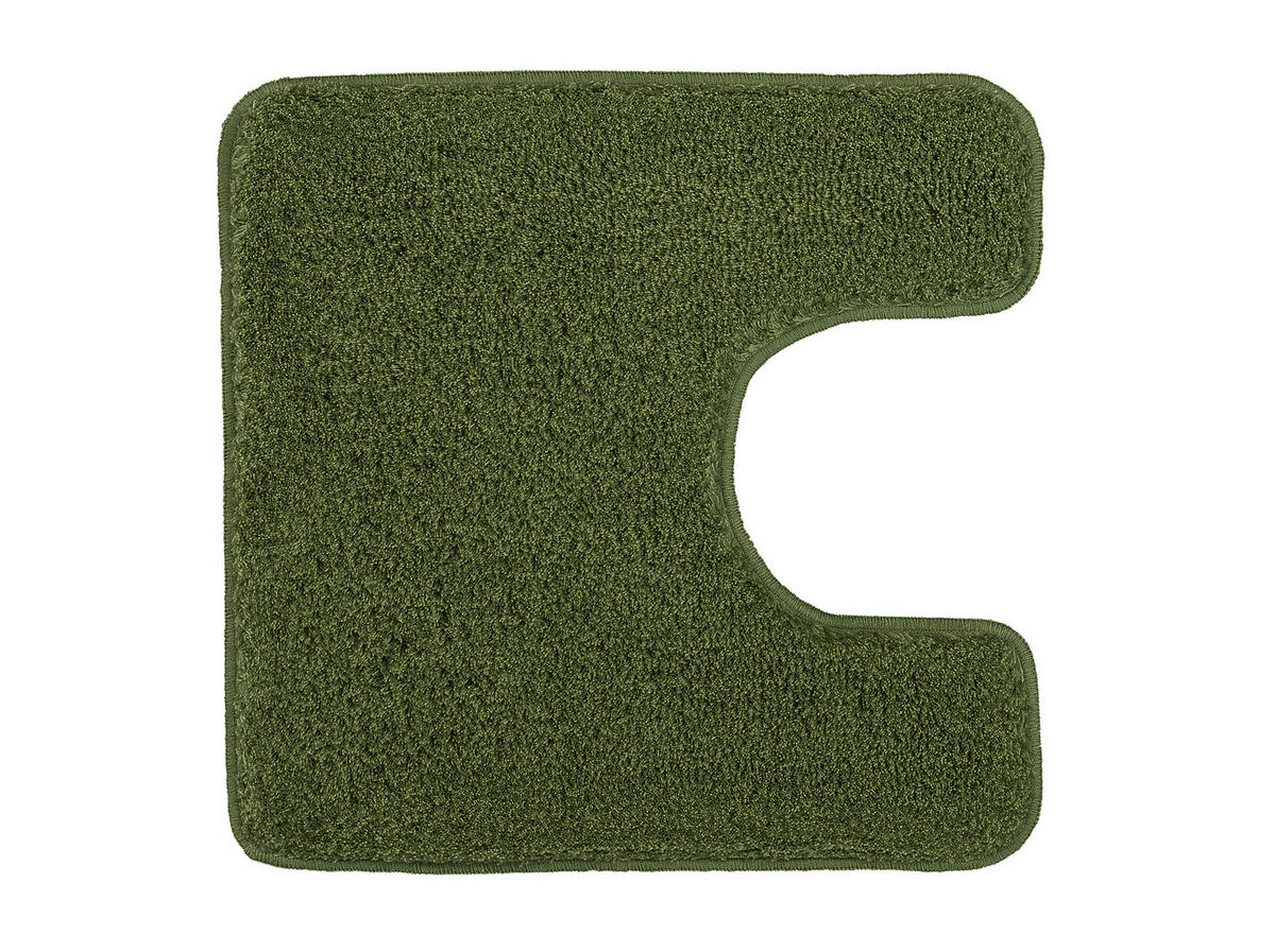 WC-VORLEGER Waldgrün  - Waldgrün, Basics, Kunststoff/Textil (55/55/3cm) - Kleine Wolke