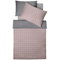 BETTWÄSCHE 2-teilig Makosatin 140/200 cm  - Hellrosa/Altrosa, Basics, Textil (140/200cm) - Fleuresse
