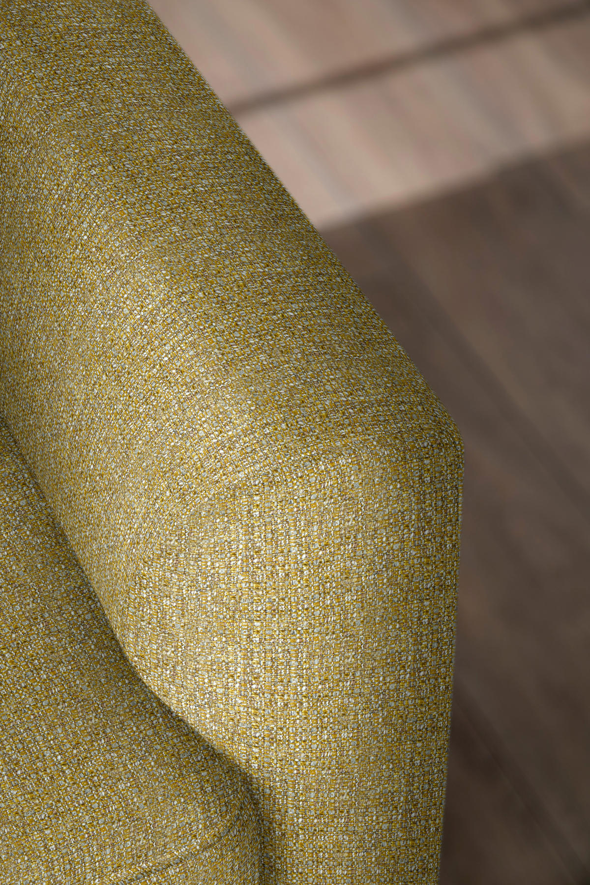 ECKSOFA in Flachgewebe Currygelb  195/310 cm  - Currygelb/Schwarz, Design, Textil/Metall (195/310cm) - Schöner Wohnen