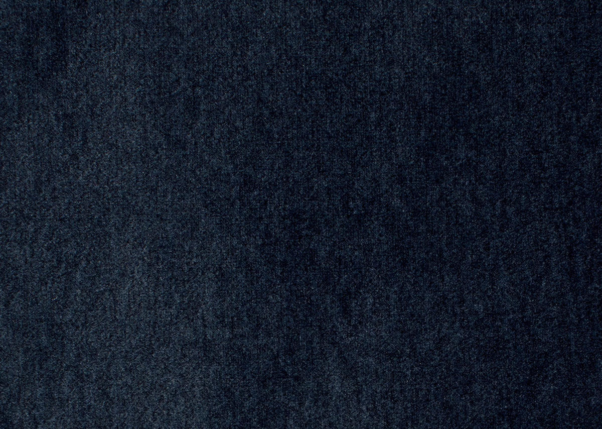 ECKSOFA in Samt, Webstoff Dunkelblau  - Schwarz/Dunkelblau, Design, Textil/Metall (300/216cm) - Welnova