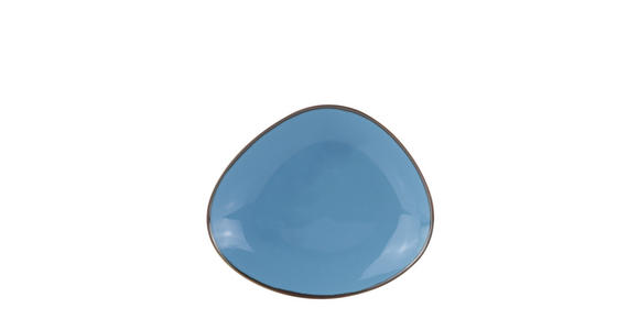 DESSERTTELLER AQUA AZZURRO 21,5/18 cm - Blau, Trend, Keramik (21,5/18cm) - Novel