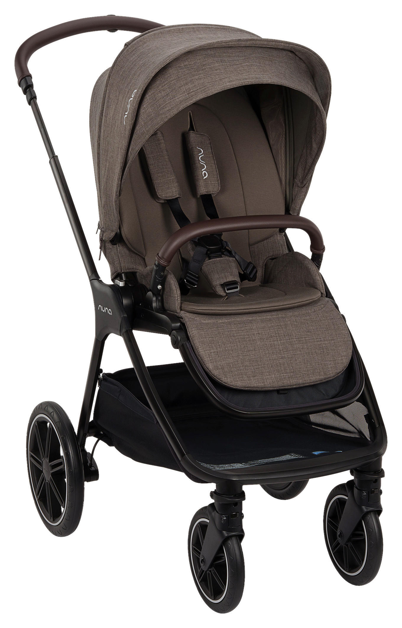 KOMBIKINDERWAGEN  Mixx Next  Chestnut  - Schwarz, Basics, Metall (60/110/82cm) - Nuna