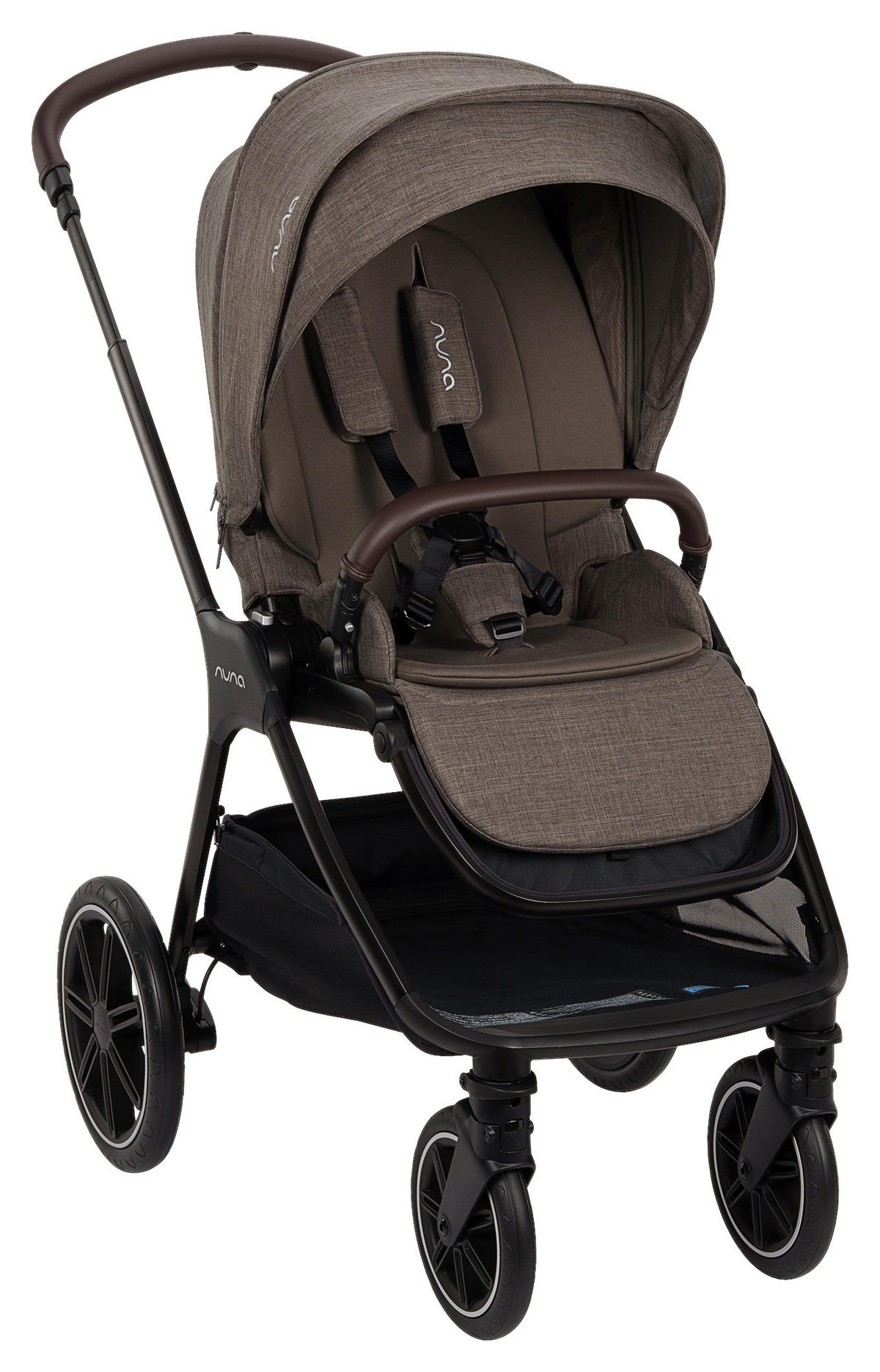 KOMBIKINDERWAGEN  Mixx Next  Chestnut  - Schwarz, Basics, Metall (60/110/82cm) - Nuna
