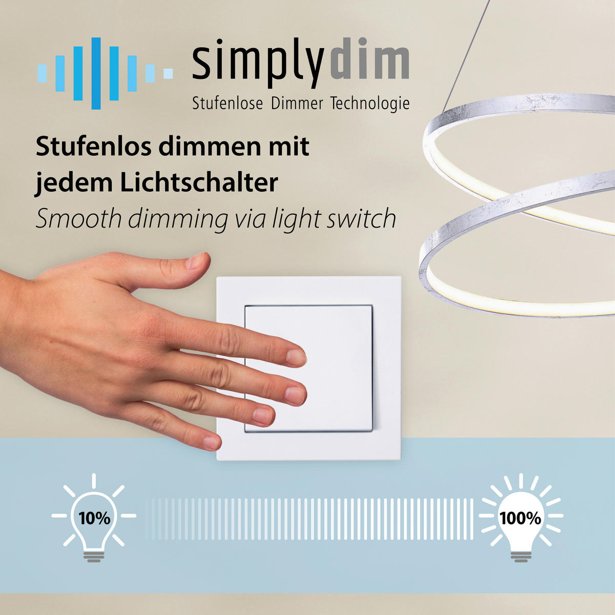 LED-HÄNGELEUCHTE Titus 80/80/120 cm   - Anthrazit, Design, Kunststoff/Metall (80/80/120cm) - Paul Neuhaus