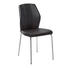 STUHL Lederlook Chromfarben, Schwarz - Chromfarben/Schwarz, Design, Textil/Metall (56/91,5/46,5cm) - Carryhome STUHL Lederlook Chromfarben, Schwarz - Chromfarben/Schwarz, Design, Textil/Metall (56/91,5/46,5cm) - Carryhome