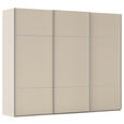 SCHWEBETÜRENSCHRANK 242/223/68 cm 3-türig Champagner  - Champagner/Alufarben, KONVENTIONELL, Holzwerkstoff/Metall (242/223/68cm) - Novel