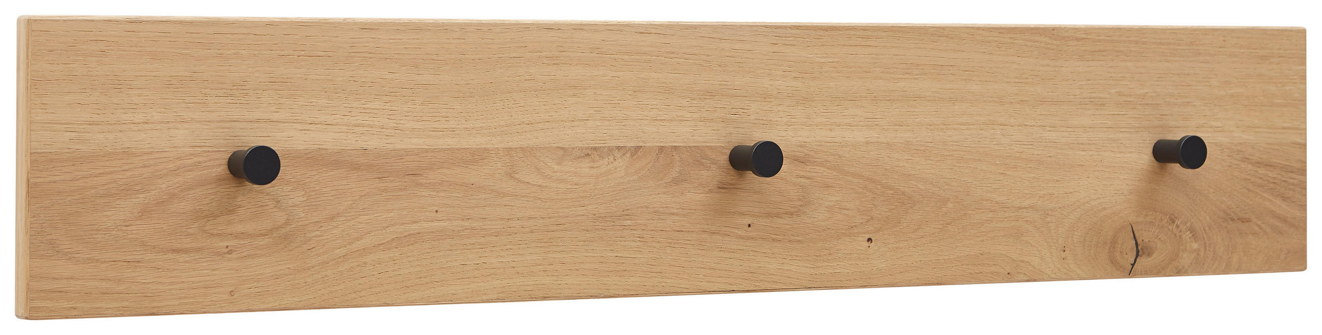 HAKENLEISTE  in Eiche furniert Anthrazit, Eichefarben  - Eichefarben/Anthrazit, Design, Holz/Metall (80/15/2cm) - Dieter Knoll