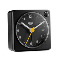 WECKER Quarzwecker Schwarz 5,6/5,6/2,6 cm  - Schwarz, Basics, Kunststoff (5,6/5,6/2,6cm) - Braun