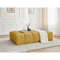 HOCKER EVEREST Struktur Gelb  - Gelb/Schwarz, MODERN, Kunststoff/Textil (166/100/40cm)