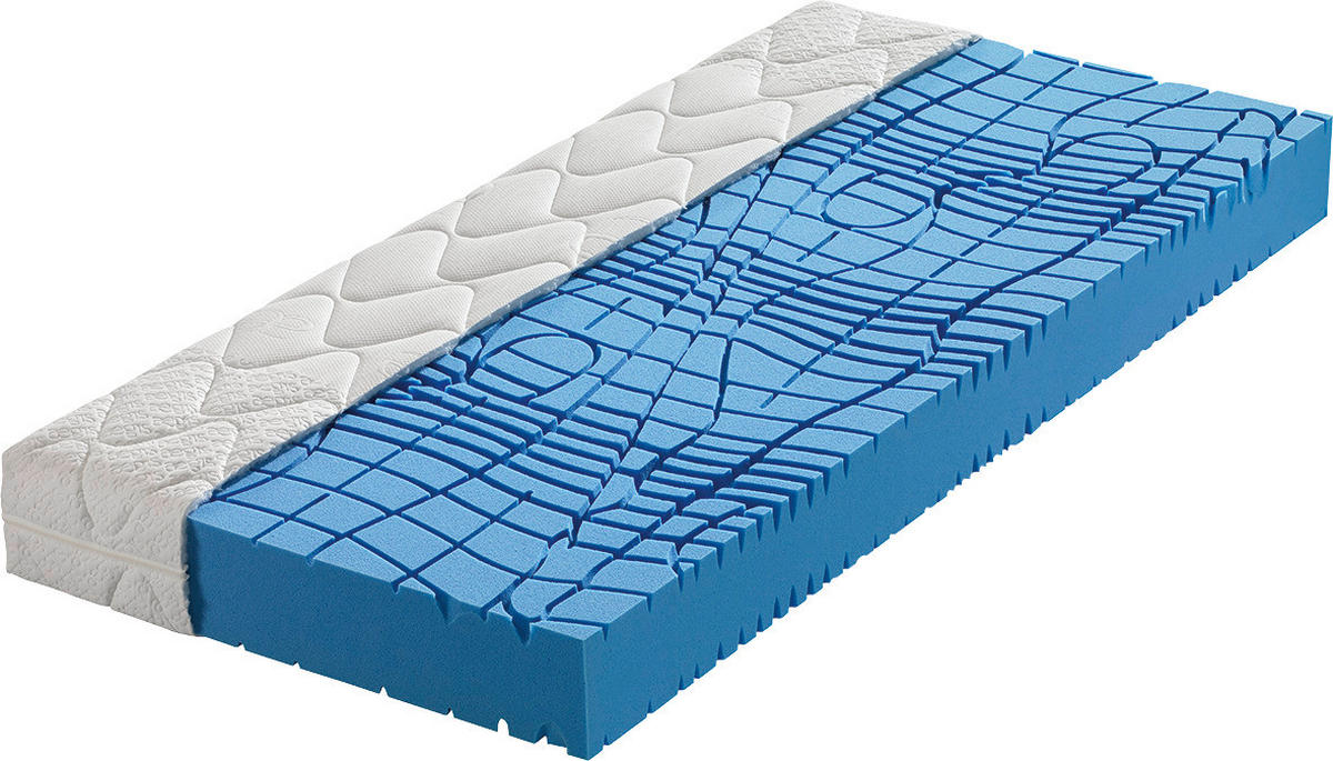 MATRACE ZE STUDENÉ PĚNY, 120/200 cm - bílá, Basics, textil (120/200cm) - Novel