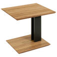 BEISTELLTISCH in Holz, Holzwerkstoff 55/47/47-65 cm - Eichefarben/Graphitfarben, Natur, Holz/Holzwerkstoff (55/47/47-65cm) - Venda