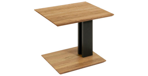 BEISTELLTISCH in Holz, Holzwerkstoff 55/47/47-65 cm - Eichefarben/Graphitfarben, Natur, Holz/Holzwerkstoff (55/47/47-65cm) - Venda