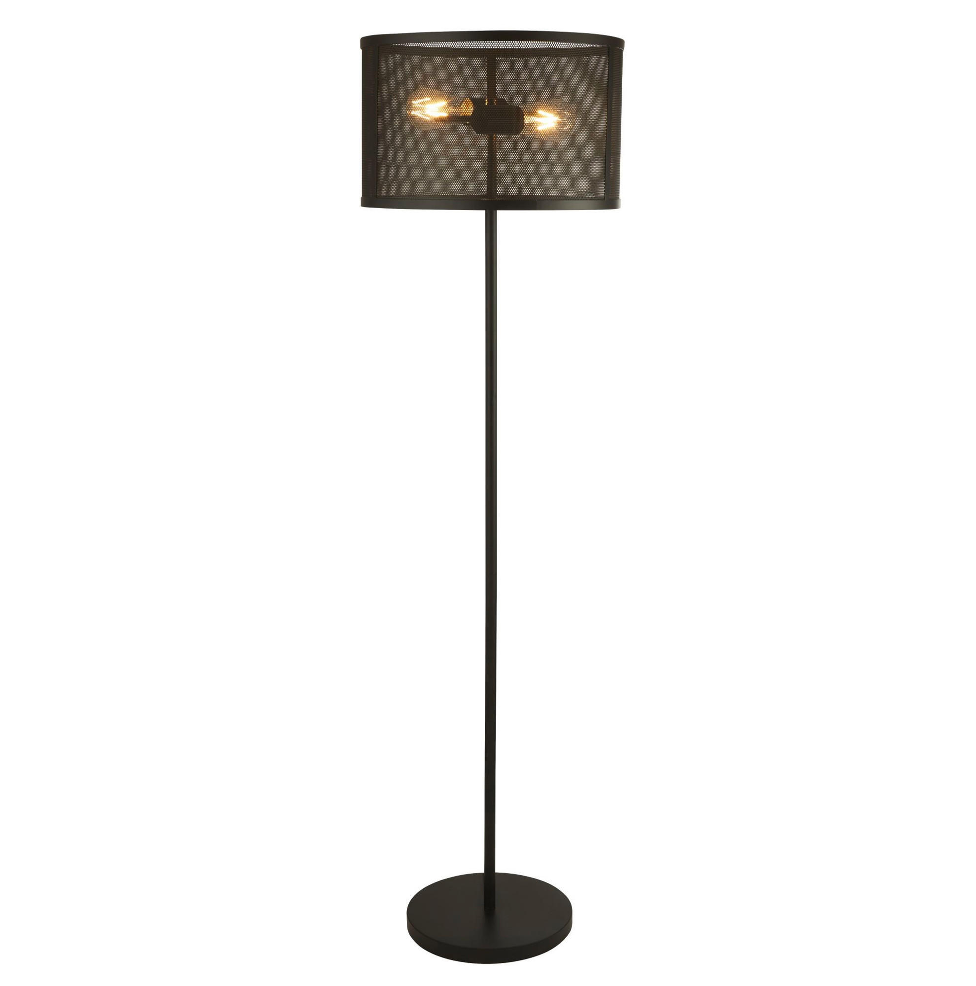 STEHLEUCHTE 40/40/145 cm    - Schwarz, Design, Kunststoff/Metall (40/40/145cm)