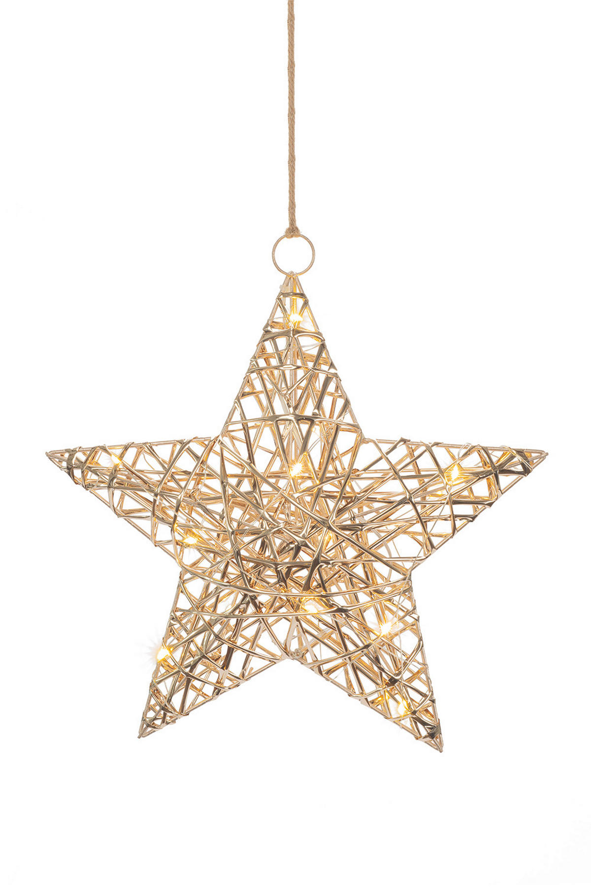 LED-DEKOLEUCHTE - Goldfarben, Basics, Kunststoff (30/7,5/30cm)