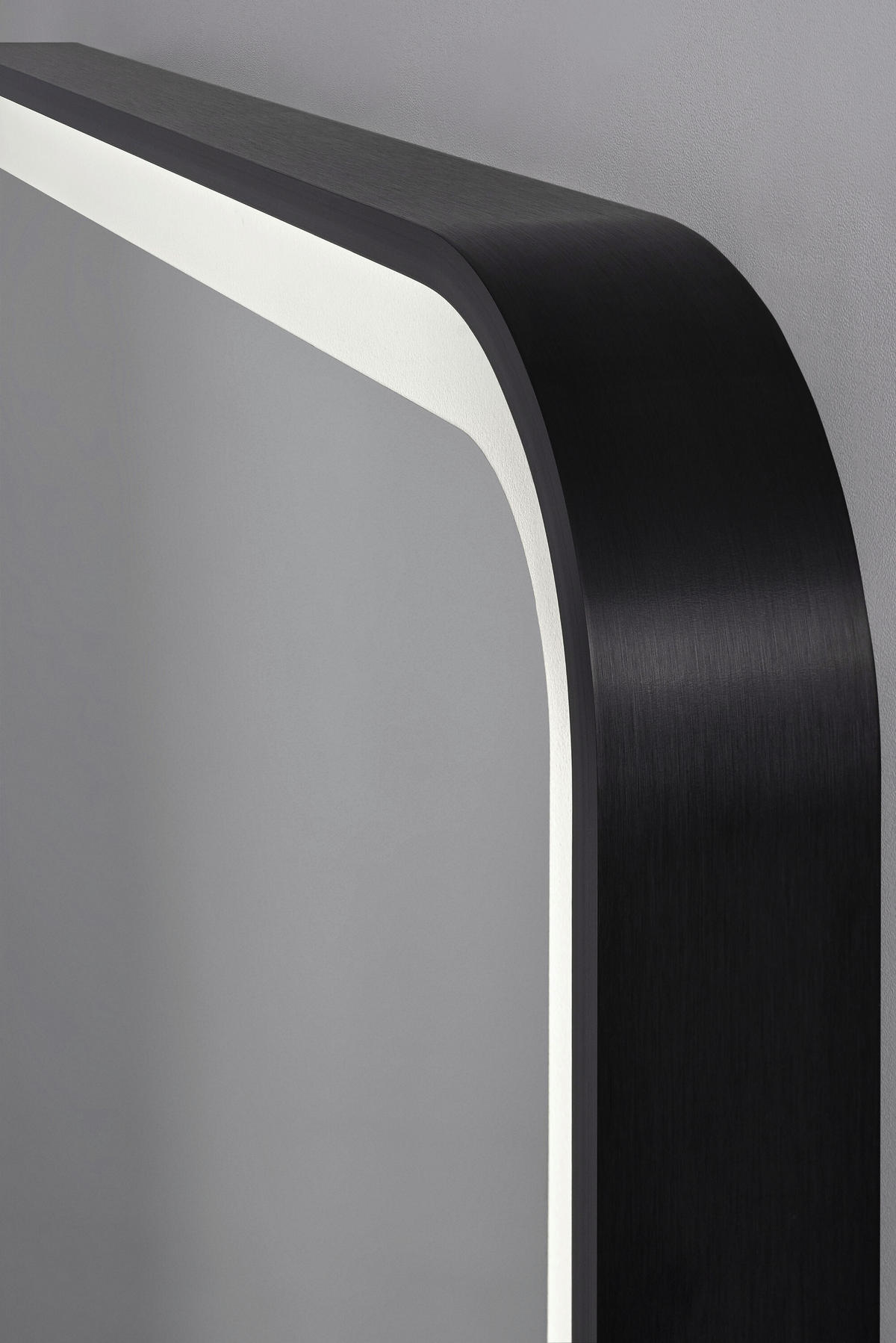 BADEZIMMERSPIEGEL 60/80/4 cm  - Schwarz, MODERN, Glas/Metall (60/80/4cm) - MID.YOU