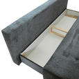 SCHLAFSOFA  in Flachgewebe Dunkelgrau  - Dunkelgrau/Buchefarben, KONVENTIONELL, Holz/Textil (204/75/100cm) - Carryhome