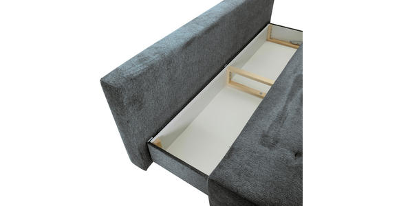 SCHLAFSOFA  in Flachgewebe Dunkelgrau  - Dunkelgrau/Buchefarben, KONVENTIONELL, Holz/Textil (204/75/100cm) - Carryhome