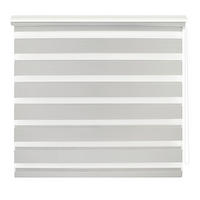 DOPPELROLLO  halbtransparent   140/160 cm   - Hellgrau, Basics, Kunststoff (140/160cm) - Boxxx