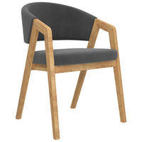 ARMLEHNSTUHL  in Mikrofaser  - Hellgrau, KONVENTIONELL, Holz/Textil (57/80/64cm) - Carryhome
