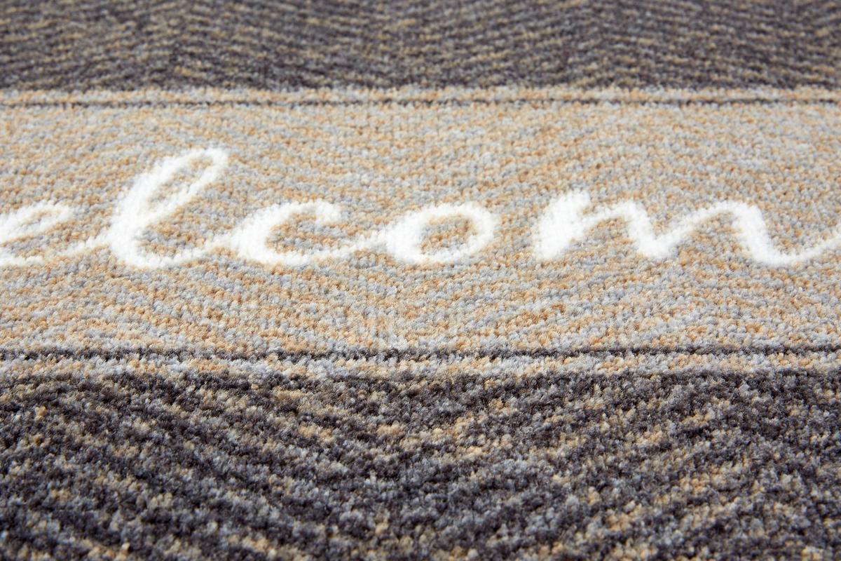 FUßMATTE  50/70 cm  Braun, Weiß, Beige  - Beige/Braun, Design, Textil (50/70cm) - Esposa