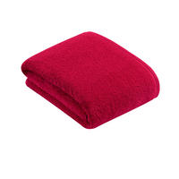 RUČNÍK DO KOUPELNY, 100/150 cm, červená - červená, Basics, textil (100/150cm) - Vossen