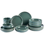 KOMBISERVICE Bastia azzurro 16-teilig  - Blau, Trend, Keramik - Novel