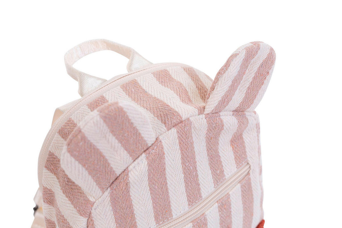 KINDERRUCKSACK - Terracotta/Weiß, KONVENTIONELL, Textil (20/8/24cm) - Childhome