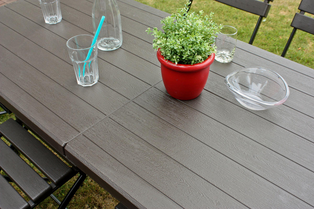 GARTENSET Stahl  - Schwarz/Braun, Basics, Kunststoff/Metall (83/83/54cm) - Gardenson