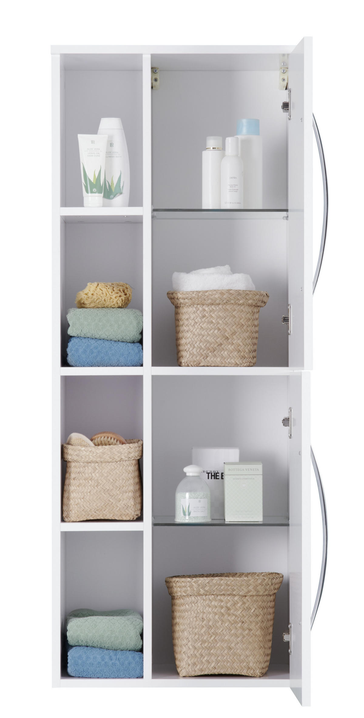 MIDI SKŘÍŇKA, bílá, 50/128/32 cm - bílá, Moderní, kompozitní dřevo (50/128/32cm) - Stylife