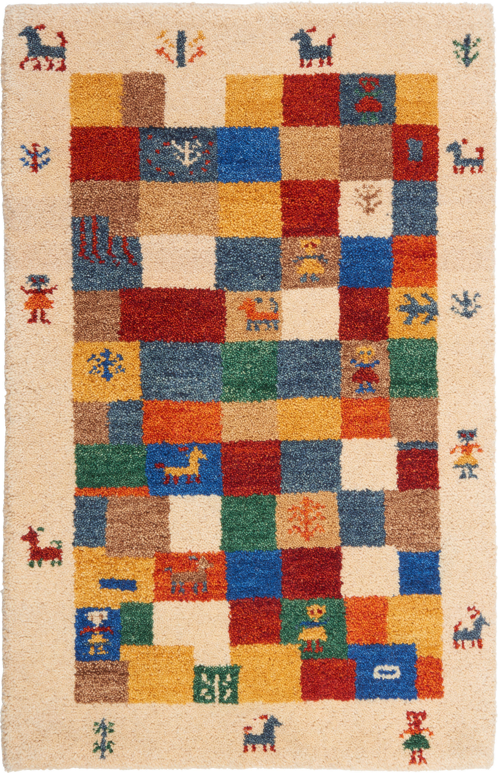 ORIENTTEPPICH  Wohnzimmer 70/140 cm Fantasia Multicolor rechteckig  - Multicolor, LIFESTYLE, Textil (70/140cm) - Cazaris