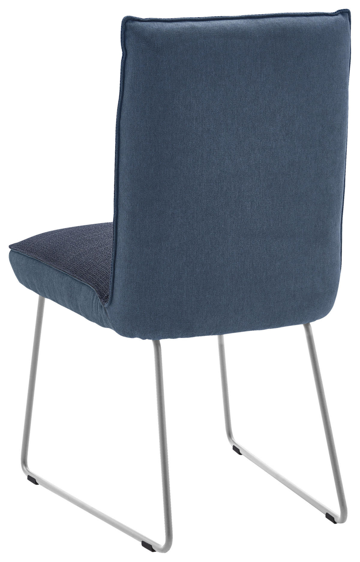 STUHL - Blau/Edelstahlfarben, Design, Textil/Metall (49/93/59cm) - Dieter Knoll