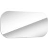 WANDSPIEGEL 100/50/2,1 cm  - Weiß, MODERN, Glas/Holzwerkstoff (100/50/2,1cm) - MID.YOU