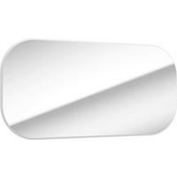 WANDSPIEGEL 100/50/2,1 cm  - Weiß, MODERN, Glas/Holzwerkstoff (100/50/2,1cm) - MID.YOU
