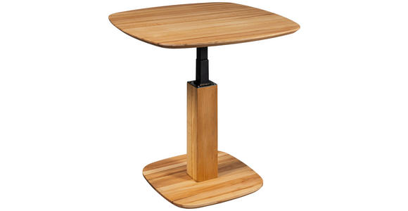 COUCHTISCH Buche Hartholz 70/70/48-67 cm quadratisch Buchefarben  - Buchefarben, Design, Holz (70/70/48-67cm) - Linea Natura