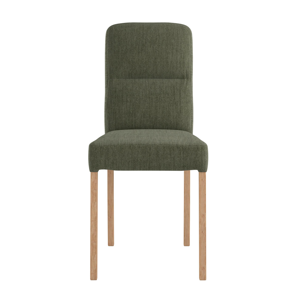 STUHL - Eichefarben/Grün, KONVENTIONELL, Holz/Textil (43/91/58cm) - Livetastic