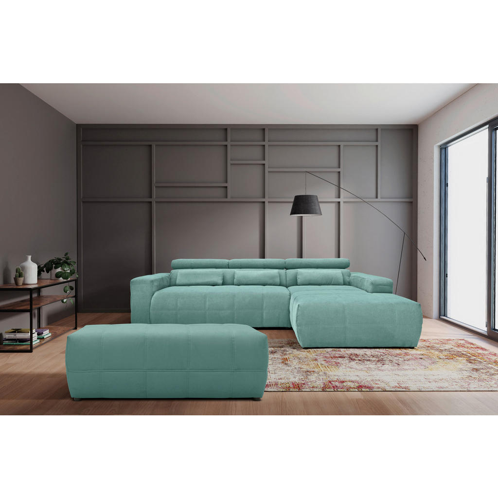 Thumbnail - Mid.you Hocker, Mintgrün, Textil, Uni, rechteckig, 150x60x40 cm, Made in EU, FSC Mix, Wohnzimmer, Hocker, Sitzhocker
