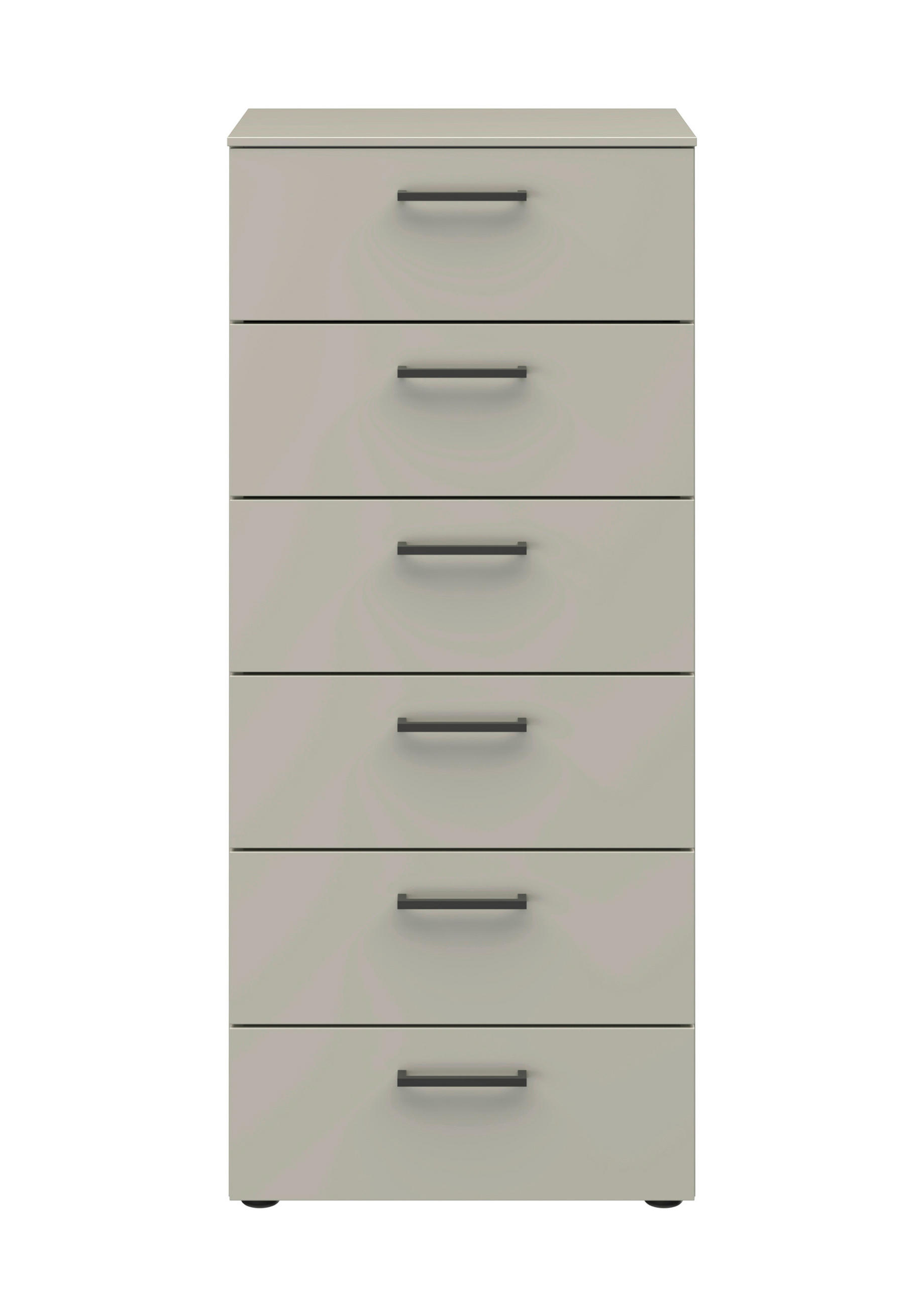 KOMMODE Primolar Garda  in 50/118/41 cm  - Hellgrau/Schwarz, Design, Holzwerkstoff/Kunststoff (50/118/41cm) - Xora