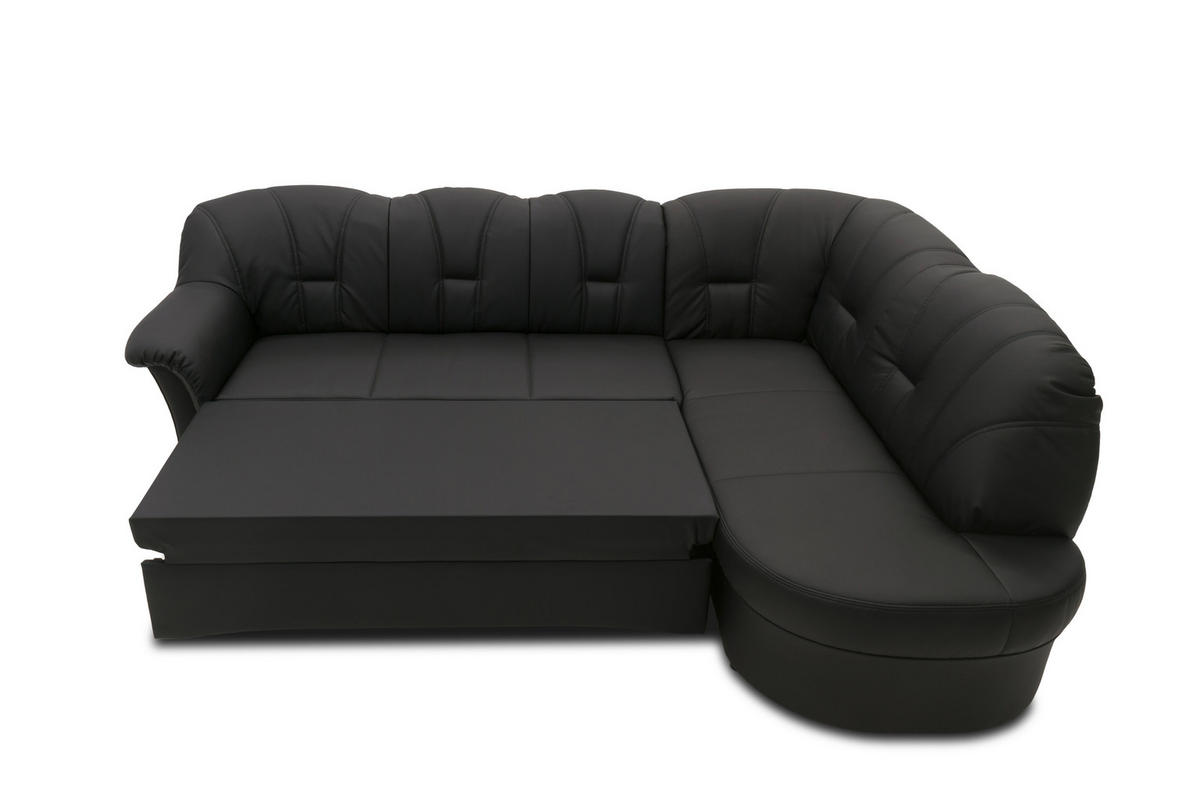 Freisteller von MID.YOU ECKSOFA Schwarz Lederlook.