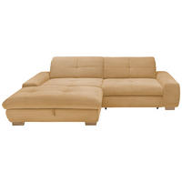 ECKSOFA Honig Cord  - Eichefarben/Honig, Design, Holz/Textil (198/276cm) - SetOne by Musterring