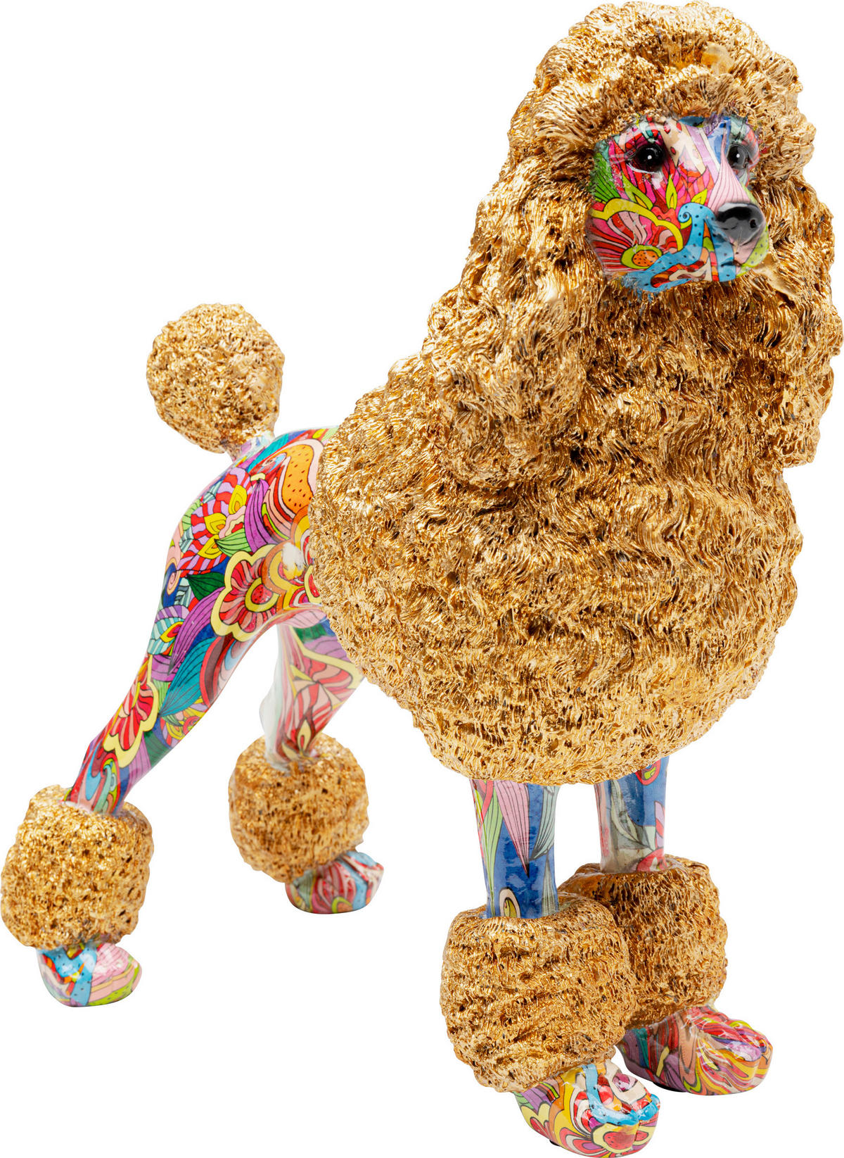 DEKOHUND - Goldbraun/Multicolor, Design, Kunststoff (32/34/16cm) - Kare-Design