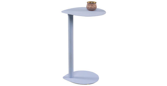 BEISTELLTISCH Freiform Hellblau  - Hellblau, Design, Metall (34/32/53cm) - Xora