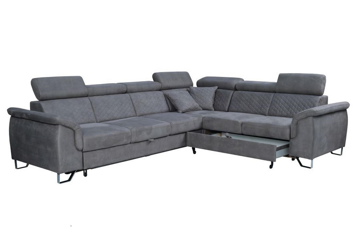 SJEDEĆA GARNITURA drvo  tamno siva   - tamno siva, Moderno, drvo (305/95/250cm) - Ti'me