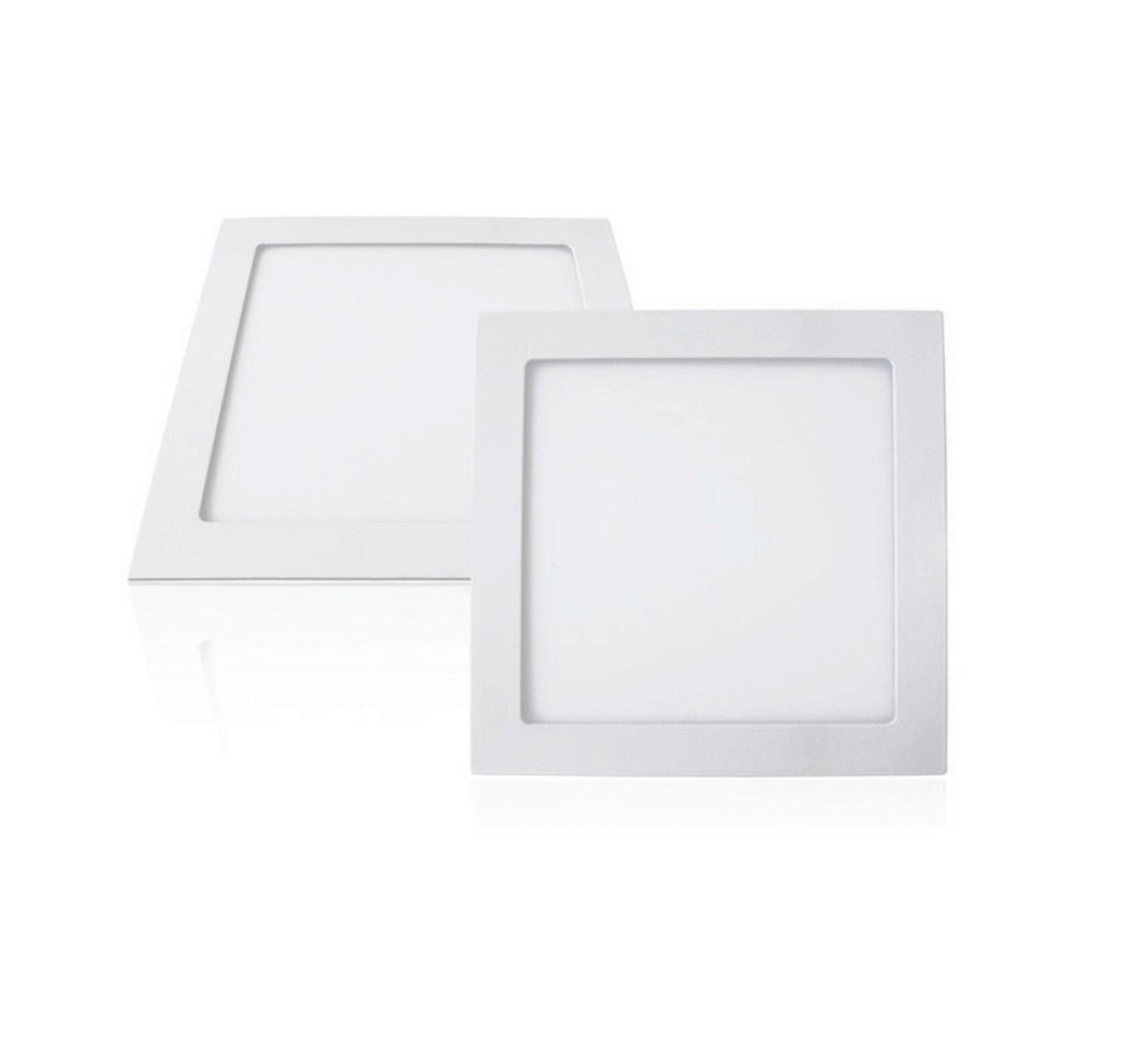 LED PANEL  - bela, Osnovno, metal/plastika (22/22cm)