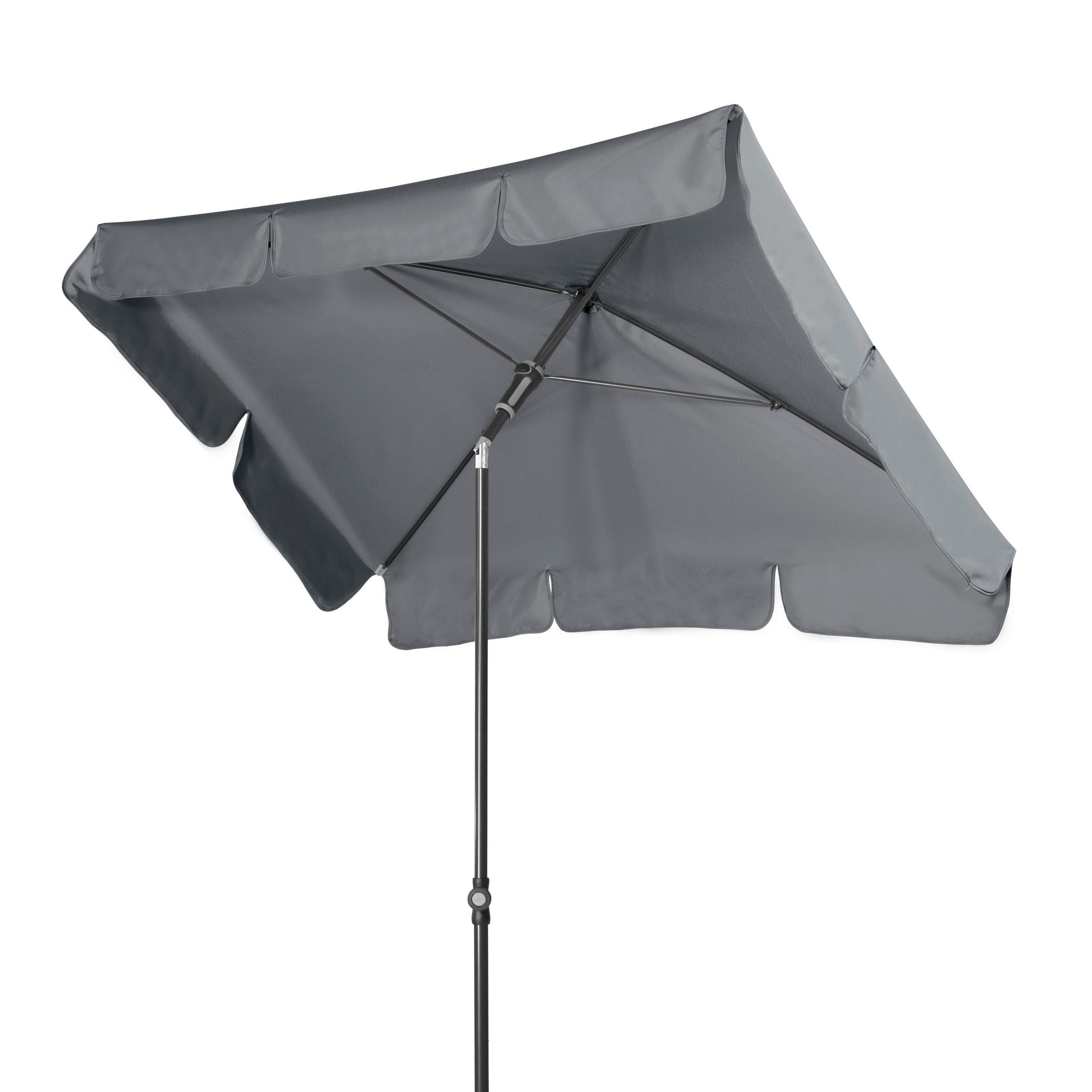 SONNENSCHIRM  185/120 cm  - Anthrazit, Basics, Textil/Metall (185/120cm) - Doppler