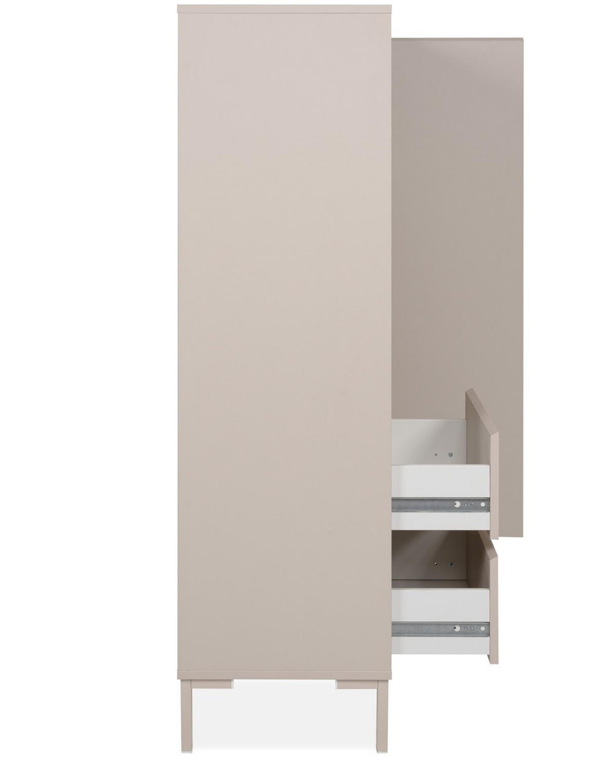 HIGHBOARD  81/139/40 cm 2 Schublade(n)  - Kaschmir, Design, Holzwerkstoff/Metall (81/139/40cm) - MID.YOU