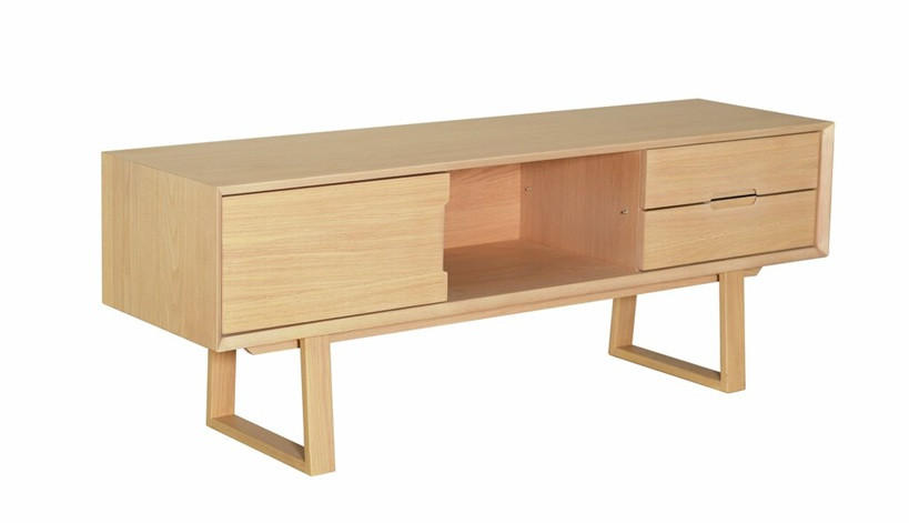 TV-BÄNK  140/52/40 cm 2 låda(or) möbler i samma serie finns att köpa till, finns i olika trädekorer  - ek Bianco, Design, trä (140/52/40cm) - Best Price