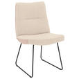 STUHL - Hellrosa/Schwarz, Design, Textil/Metall (50/90/68cm) - Valnatura