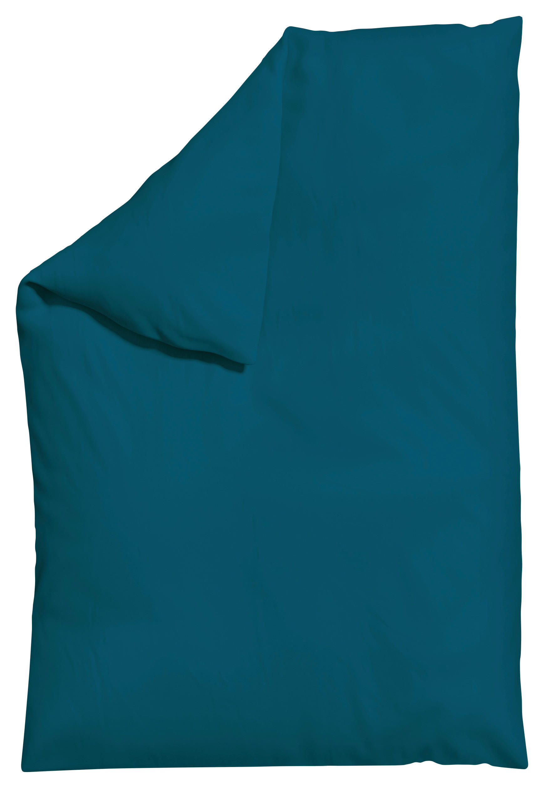 Schlafgut Bettdeckenbezug Woven Satin Petrol 135-140x200 cm
